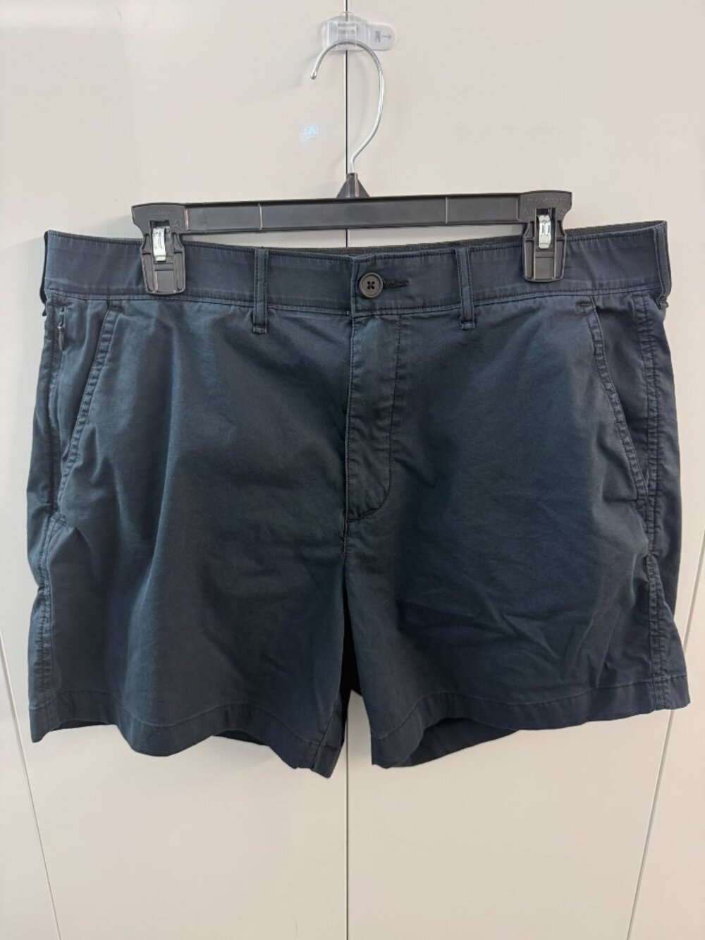 Abercrombie & Fitch Mens All Day Stretch Athletic Fit Shorts Size 34 Navy Blue